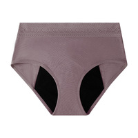 Sous-vêtements Menstruels Culotte Menstruelle Lavable Menstruation Dentelle Ceinture Haute Absorption Culotte Période Culotte pour Femmes