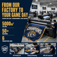Drapeaux et bannières personnalisés avec logo rouge, impression numérique 3x5 pieds, polyester écologique, pour activités de plein air, directement de l'usine
