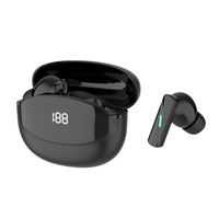 Earbuds TWS Nirkabel Mate80 Terbaru 2024 dengan Layar LED, BT 5.3, Tahan Air IPX4 & Kontrol Sentuh untuk Gaming