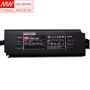 MEAN WELL-Controlador <span class=keywords><strong>LED</strong></span> de 24V, <span class=keywords><strong>200W</strong></span>, Voltaje Constante, Salida PWM para Iluminación Exterior, IP67, Atenuación de Botón y DALI-2, W, 1 Unidad - Product Image 1