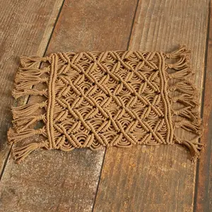 Adorable Newborn Knitted Macrame Blanket Macrame Rug for Baby Photography