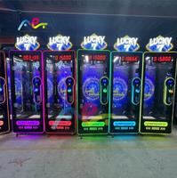 Machine à cadeaux à pièces, machine à cadeaux en peluche, machine à cadeaux à pièces, jeu de coupe et de gagne, jeu de poussée et de gagne, vente en gros