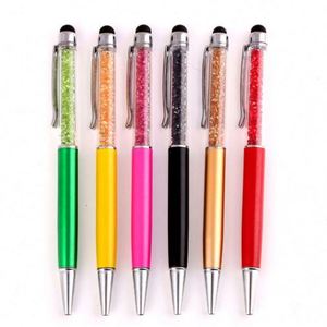 New Personalized Custom Promotional <b>Gift</b> Crystal Metal Ball Glitter Quicksand Ballpoint Luxury Hotel Pen - Product Image 2