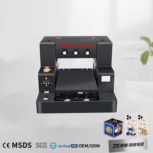 Ensemble d'imprimantes à jet d'encre UV automatiques XP600 avec tête d'impression pour impression à plat A4 sur coques de téléphone, cylindres, bois, verre - Product Image 2