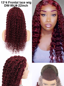 22 pouces 13x4 pleine dentelle perruque de cheveux de vague profonde pour tresses Jumbo cheveux humains pour la vente en gros en vrac au Nigeria - Product Image 6