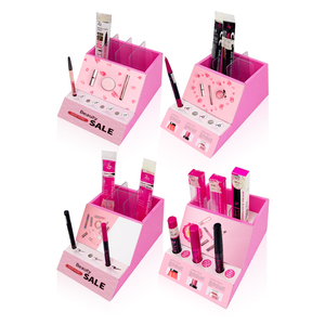 Expositor de Cartón Corrugado Personalizado para Cosméticos, Expositor de Mostrador para Lápices Labiales, Expositor de Mesa Plegable para Venta en Tiendas Minoristas - Product Image 4