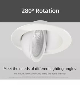 <span class=keywords><strong>Spot</strong></span> LED encastré COB orientable à 360 degrés, 4 pouces, 9W/12W, RGBW, 3CCT/5CCT, type cardan/œil de bœuf - Product Image 3