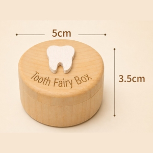 Boîte à dents <span class=keywords><strong>de</strong></span> <span class=keywords><strong>lait</strong></span> en bois poli personnalisée, cadeau souvenir pour enfants, rangement dentaire, Noël, Saint-Valentin, premières dents <span class=keywords><strong>de</strong></span> bébé - Product Image 2