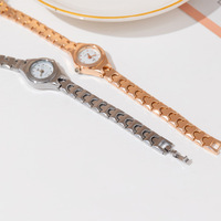 Reloj de Cuarzo Ecológico para Mujer, Esfera Pequeña, Estilo Moderno, Ideal para Instagram, con Cierre de Aleación, para Estudiantes