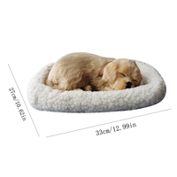 Jouet en peluche réaliste qui respire, chat en peluche, chien en peluche