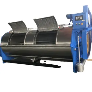 Lavadora Industrial semiautomática para uso comercial, máquina de lavado de gran capacidad de 500kg, con calefacción eléctrica, tipo Belly