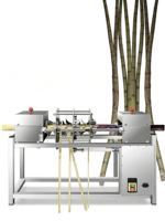 Machine à éplucher et à couper la canne à sucre électrique automatique commerciale, épluchage et coupe de la canne à sucre en une seule machine