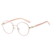 MS 81190 Lunettes unisexes pour bébé en métal populaires avec motif solide, monture noire et dorée UV400 Lentille AC Lunettes de protection à la mode pour enfants