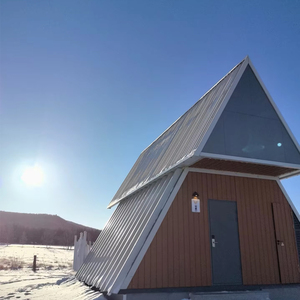 Casa Triangolare Prefabbricata in Acciaio Personalizzabile di Qualità Perfetta per Glamping Artistico nel Bosco - Product Image 2