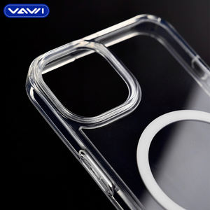 Coque de téléphone magnétique transparente VAWI C025 en PC+TPU pour iPhone 17 16 15 14 13 12 Pro Max, antichoc - Product Image 5