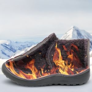 Waterproof <strong>Men's</strong> and Women's Fur <strong>Boots</strong>, Anti slip Ankle <strong>Boots</strong>, Plush Cotton Warm Fitness <strong>Walking</strong> Shoes - Product Image 3