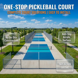 Cancha de Pickleball Prefabricada Enrollable, No Requiere Construcción In Situ, Superficie Recubierta de Arena de Alta Fricción para Escuelas - Product Image 1