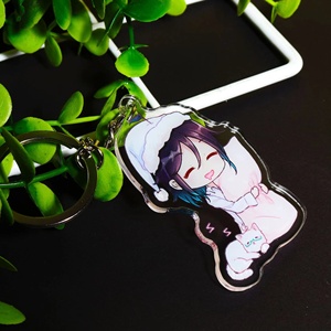 2024 mignon dessin animé acrylique porte-clés impression personnalisée Transparent <span class=keywords><strong>Anime</strong></span> acrylique breloques <span class=keywords><strong>Kawaii</strong></span> - Product Image 4