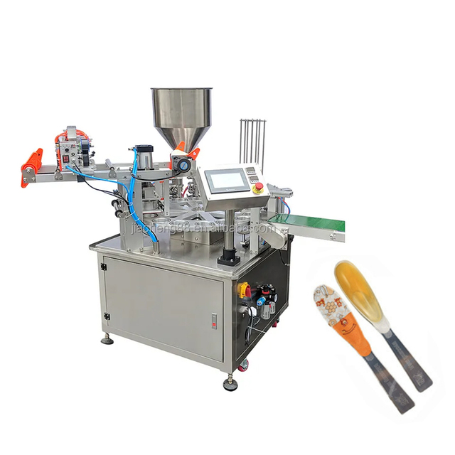 Automatic 5g 7g 10g 15g Honey Spoon Filling Sealing Machine for Plastic Cups Packing Machine