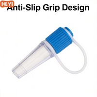 HEYI Connecteur à capuchon Luer Lock vétérinaire compatible avec cathéter à double lumière, sac à urine stérile à usage unique en PU