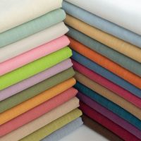 Tissu en coton et lin slub de 280 cm de large, tissu multi-usages pour rideaux, nappes et housses de coussin, vente en gros