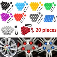 Capuchons de protection multicolores en plastique pour écrous de roue, vis de pneu et moyeux de roue de voiture, accessoires de décoration et de style automobile