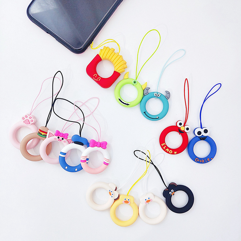 Factory Direct Sales Customized Universal Portable Silicone Phone Lanyard With Card Cover Silicone Phone Holder Lanyard Image 4