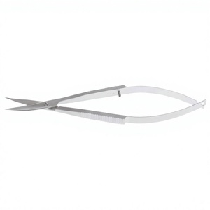 Tijeras de sutura Westcott (11 cm) curvadas – Punta afilada de 18 mm con mango de resorte, tijeras oftálmicas para eliminación de suturas de párpados de Vaslcare - Product Image 1