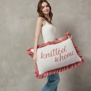 Fodera per cuscino lavorata a maglia di alta qualità con design a cartone animato di cucciolo, per decorazione domestica, graziosa federa per divano, regalo per bambini ALW - Product Image 3