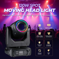 Projecteur à tête mobile professionnel 120W, lumière de scène mobile DMX512, mini faisceau LED RGBW 15 IP33, DJ, scène mobile, mariage, fête, club