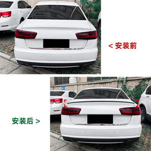 สปอยเลอร์หลังคาร์บอนไฟเบอร์ลายดั๊กเทลสำหรับ Audi A6 S6 C7 ปี 2012-2018 - Product Image 4