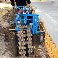 Zanjadora de Discos Accionada por Tractor Agrícola, a Gasolina, de Alta Productividad, Tipo Simple y Doble