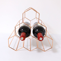 Support de rangement en métal pour bouteilles de vin