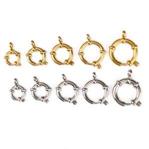 Khóa Tay Lái Bằng Thép Không Gỉ Khóa Lò Xo Đôi Vòng Tay Dạng Vỉ Khóa Lò Xo - Product Image 1