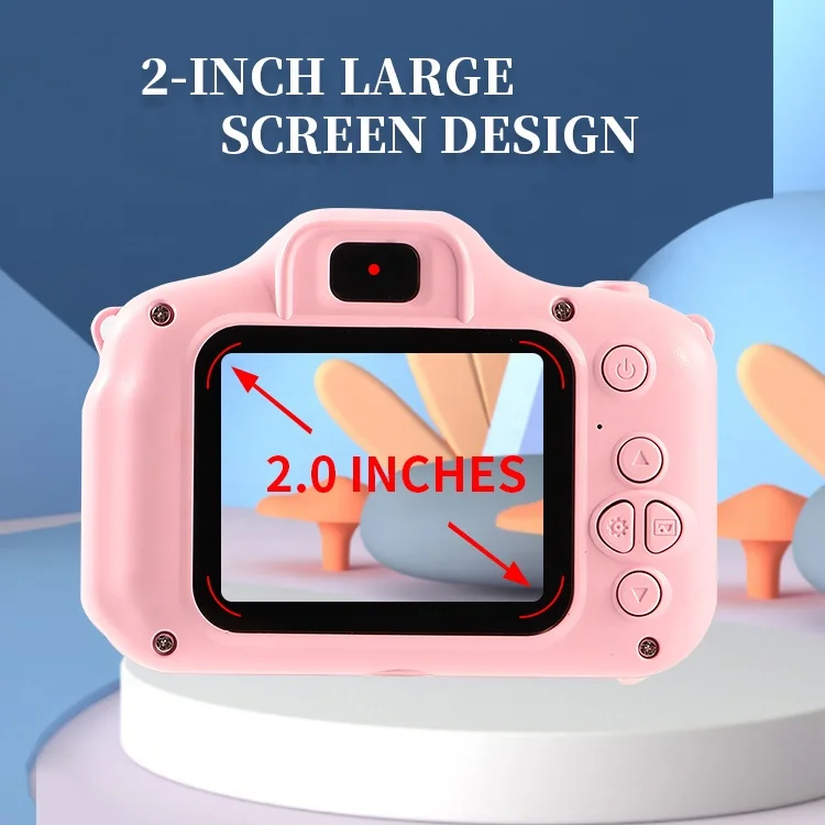 Lightweight 1080P Kids Photo Camera , Plastic Silicone Digital Camera For Children