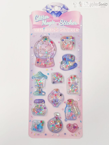 Stiker bergerak berperekat, alat tulis lucu 3D Pop up tahan air ramah lingkungan bulat untuk dekorasi perencana buku harian - Product Image 5