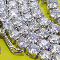 Bracelet Tennis Personnalisé NUOYA en Moissanite VVS 2/3/4/5MM et Argent Sterling 925, Bijoux pour Hommes et Femmes