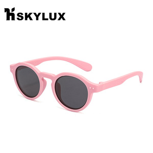 Children <b>Round</b> Polarized <b>Sunglasses</b> UV400 Full Rim Soft Frame Sun Protection Fashion Style 23072 - Product Image 4