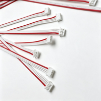Konektor Putih Tipe JST 4 Pin Pitch 1.25mm Kabel Harness UL1061 28AWG Rakitan Kabel Merah untuk Perangkat Peralatan Rumah Tangga