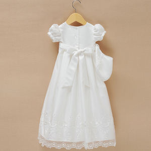 D9158 vestido de <span class=keywords><strong>bautizo</strong></span> de bebé blanco elegante de boda con sombrero - Product Image 3