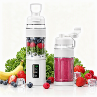 Mixeur portable 600 ml sans fil, pour smoothies, sans BPA, avec couvercle anti-fuite et bec verseur, rechargeable USB-C