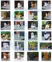 Pot de fleurs en forme d'animal de dessin animé mignon pour chien Schnauzer D21, conteneur de rangement pour plantes de jardin, pot de fleurs pour chien, fausses plantes