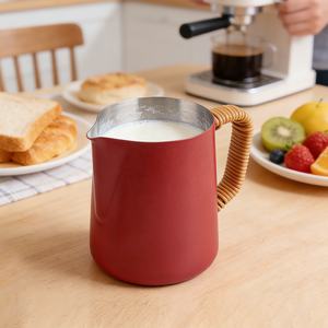 Pichet à cappuccino de 350 ml, pichet à verser avec bec rond, pichet à mousse de lait - Product Image 2