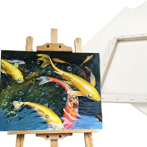 Toile extensible blanche de artiste en coton, pour peinture sur bois, vente en gros, - Product Image 1
