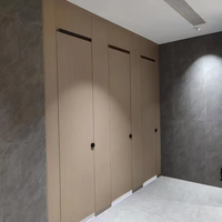 Système de cloisons de toilettes en stratifié haute pression imperméable pour espaces publics, panneaux de cloisonnement en mousse PVC pour salles de bain