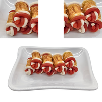 Friandises dentaires pour chiens Joberill, double bâtonnet bicolore, riches en protéines, sans céréales, en forme d'os noué enveloppé de viande de poulet, fourni directement par l'usine