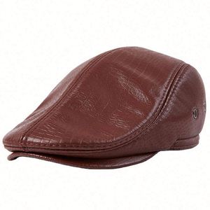 หมวกแก๊ปทรงไอวี่สีดำคุณภาพสูงสำหรับฤดูหนาว เหมาะสำหรับทั้งชายและหญิง สไตล์ลอนดอน อังกฤษ เหมาะสำหรับงานปาร์ตี้ ชายหาด และกีฬา - Product Image 4