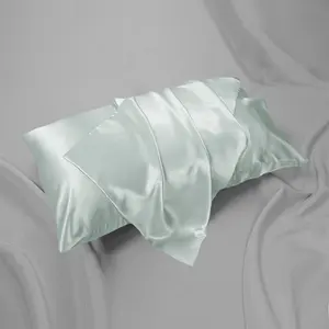 Gut verkaufter Kissen bezug aus <span class=keywords><strong>Satin</strong></span>-Seide mit individuellem Umschlag verschluss Beliebtes Design - Product Image 1