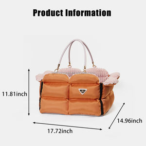 Neues Design <span class=keywords><strong>Dog</strong></span> Booster Sitzbett Mode Cute Puppy Carrier Hunde bett für Auto - Product Image 3