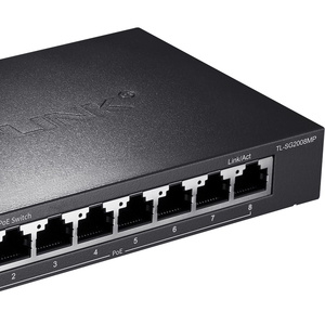 TP-Link TL-SG2008MP กล่องสวิตช์อัจฉริยะแบบจัดการได้ 8 พอร์ต PoE+ รองรับ <span class=keywords><strong>Omada</strong></span> SDN กำลังไฟ 62W ราคาประหยัดสำหรับกล้องวงจรปิด - Product Image 4